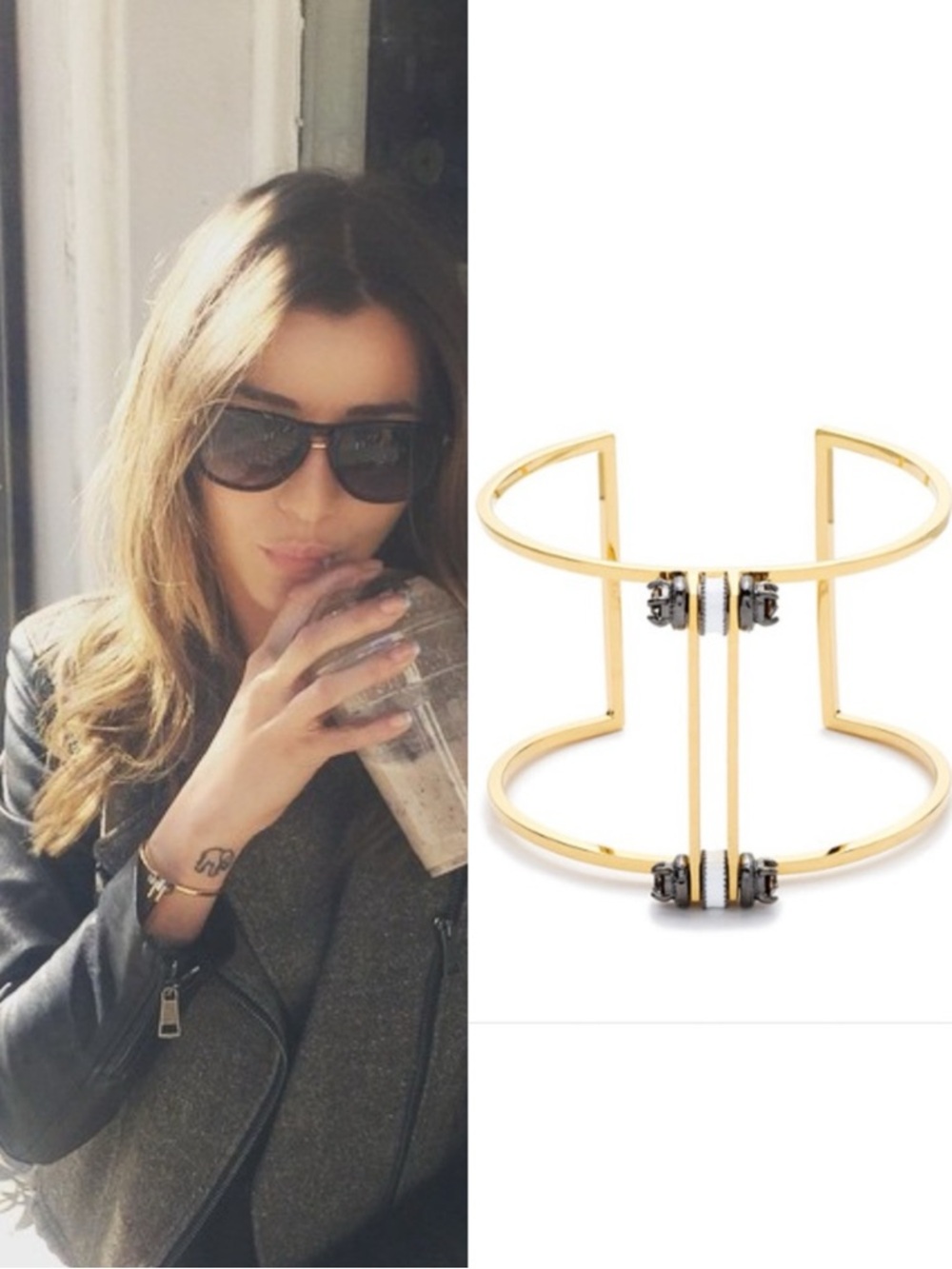 J. Crew Industrial Bar Cuff Bracelet - ASO as seen on Eleanor Calder in 2015